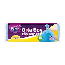 Güçlü Çöp Torbası Orta Boy 15li 55x60cm