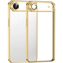 Newface Apple İphone 17 Air Razer Lensli Silikon - Gold Altın