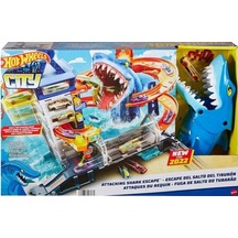 Oyuncak Hot Wheels Köpek Balığından Kaçış Oyun Seti Hdp06