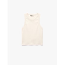 Koton Slim Fit Kolsuz Halter Yaka Bluz Pembe 6sal30048ık Gül