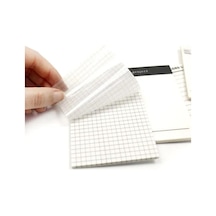 Şeffaf Renkli Yapışkan Not Kağıtları Defter Yer İmleri Etiket Ayraç Sticky Notes Gridnot Grid