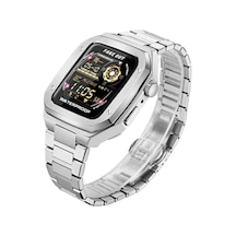 Mey İthalat Watch 44mm Metal Petek Kasalı Kordon - Gümüş