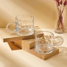 Ringo Stone 2'li Cam Kupa 325 Ml Beyaz - Çok Renkli