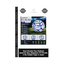 Özel Üretim Top Fiziksel Aktivite Maç Ekipmanı Ft-70-101 4 No Futbol Topu 4 Astar Çok Renkli