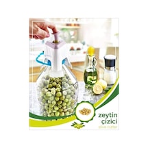 Kolay Zeytin Dilme Çizme Aparatı Pratik Kolay Zeytin Çizici Alet Beyaz