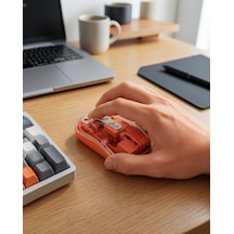 Kablosuz Bluetooth Mouse Şık Şeffaf Tasarım Uczzzm223mouseturuncu-8 Belirtilmemiş