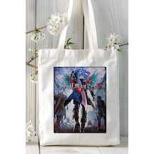 Art Hediye Devil May Cry Oyun Baskılı Omuz Çanta Kişiye Özel Model 4 Çok Renkli
