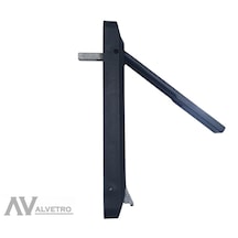 Cam Balkon Açma Kolu 1 Adet Siyah