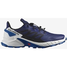 Salomon 473157 Supercross 4 Blue Print/Black/Lapis Blue Erkek Outdoor Ayakkabı - Lacivert