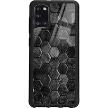 Samsung Uyumlu A31 Taşlar Tasarımlı Glossy Telefon Kılıfı Çok Renkli