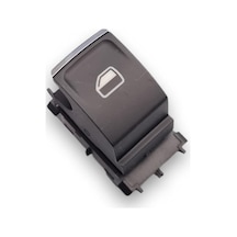 Audi A1 2019-23 Sol Arka Kapı Cam Düğmesi Krom Kırmızı 5G0959855R