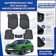Opel Mokka Paspas Benzinli / Dizel Araca Özel 2021 Sonrası Derin Havuzlu Premium Oto Paspas