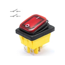 30a 250v On-off Anahtar Yüksek Akım Kcd4 4 Pin Buton Ip67 Su Geçirmez Led Işıklı Rocker