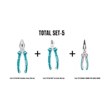 Total Set-5 Kombine Pense 180 Mm+yan Keski 180 Mm+160mm Pro Karga Burun