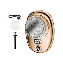 Xiaaokeji Erkekler İçin Mini Elektrikli Seyahat Tıraş Makinesi Cep Altın