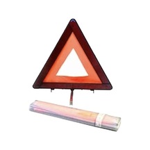 Ur073 Üçgen Reflektör Metal Ayaklı Plastik Kutulu / Fosforlu