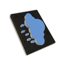 Dekor Desen Aparatı Bulut Baskısı 20x14 Cm. Kalktı