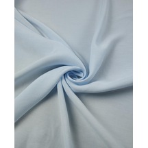 Açık Mavi Renkte Viskonlu Kumaş En 140 Cm X Boy 165 Cm -10346 Mavi