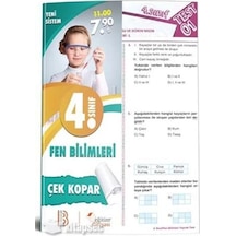 4. Sınıf Fen Bilimleri Çek Kopar Yaprak Test Eğitim Dünyası Yayınları