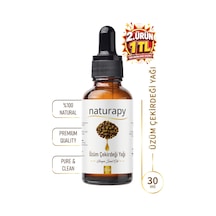 Üzüm Çekirdeği Yağı Grape Seed Oil Soğuk Sıkım Sabit Yağ 30 Ml Damlalıklı Cam Şişe