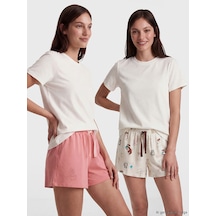Lcw Dream Ekru Desenli Kadın Pijama Altı 2'li