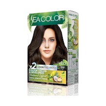 Amonyaksız, Vegan, Doğal, Besleyici Kalıcı Saç Boyası%100 Beyaz Kapama 1 Paket 2 X 50 Ml Boya & Oksidan Kahve 4.0