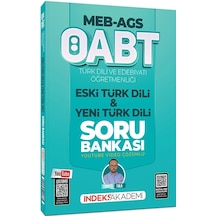 İndeks Akademi 2026 Öabt Meb-ags Türk Dili Ve Edebiyatı Eski Türk Dili Ve Yeni Türk Dili Soru Bankası Youtube Video Çözümlü - Türker Tola İndeks Akademi Yayıncılık