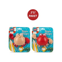 Yüzen Yengeç 2 Li Banyo Oyuncağı Bebek Küvet Su Oyuncağı 18 Ay+