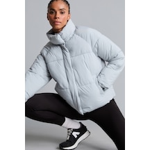 Defacto Rüzgar Geçirmez Su İtici Regular Fit Dik Yaka Reglan Kol Kışlık Şişme Mont A1550ax26augr486 Gri-gr486