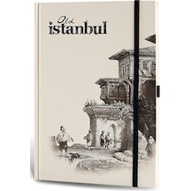 Eski İstanbul Journal Çizgili Lastikli Konak