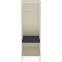 Arges Dolap Tek Raflı Tek Askılı 44x30x134 Aytaşı-antrasit Aytaşı