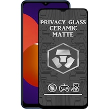 Samsung Galaxy M12 ile Uyumlu Tam Kaplayan Mat Seramik Hayalet Ekran Koruyucu