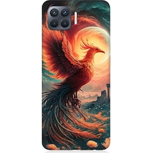 Oppo Reno 4 Lite Uyumlu Alevden Yükselen Anka Desenli Silikon Kılıf Çok Renkli Oppo Reno 4 Lite Uyumlu Alevden Yükselen Anka Desenli Silikon Kılıf Çok Renkli