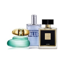 Oriflame Elvie Kadın Parfüm EDT 50 ML + Avon Little Black Dress 50 ML + Avon Individual Blue 100 ML