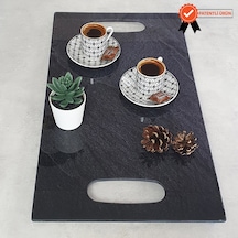 Decorita Cam Tepsi Black Rock 29Cm X 52Cm