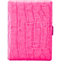 Pearl Japan Cosmos Deri Uzun Sigara Tabakası Croco Pembe 9lu