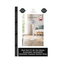 Özel Seri F1 Air Fan Beyaz Kumandalı Yarlanabilir Vantilatör Kolaylık Günlük Masa