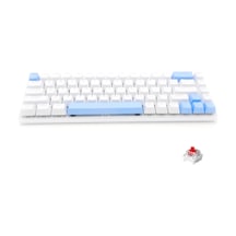Skylion K68 68 Tuşlu Aydınlatmalı Drinkey Red Kırmızı Switch Mekanik Kompakt 65% Klavye Beyaz
