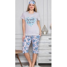 Kadın Pijamoni 3100-12 Süprem Kısa Kol Pijama Takımı