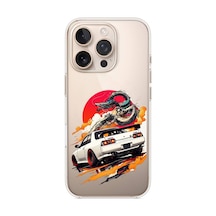Apple Uyumlu iPhone 16 Pro Max  Gtr Güneş Ejderha Tasarımlı Baskılı Silikon Kılıf Renkli