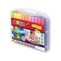 Globox Jumbo Keçeli Kalem 24'lü Renkli Kalem Seti Çocuklar İçin 24 Farklı Renk Karışık