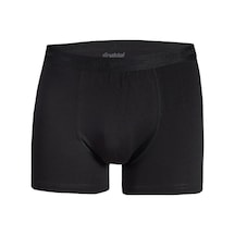 6 Adet Yıldız Erkek Modal Likralı Boxer Short Siyah 40