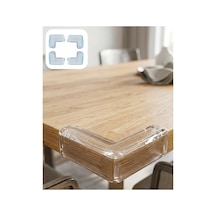 Çocuk Güvenlik Köşe Koruyucu 4 Lü Set Masa Sehpa Köşe Aparatı Mh-hs1059-5383 Şeffaf