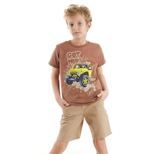 Mshb&g Jeep Mood Erkek Çocuk T-shirt Gabardin Şort Takım