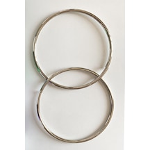 Vollen Yarn Metal Yuvarlak Halka Çanta Sapı 12 Cm Gümüş