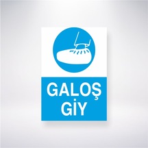 Galoş Giy 21x28 Arkası Yapışkanlı Sticker