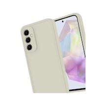 Samsung Galaxy Uyumlu - A16 5g Kılıf Viera Silikon - Krem