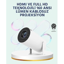 160 Ansı Lümen Parlaklığa Sahip Geniş Ekran Projeksiyon