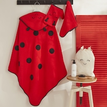 Karaca Home Bebek Little Ladybug Havlu Kundak Kese Set Kırmızı