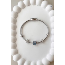 5005 Küp Göz Çelik Bileklik Çelik